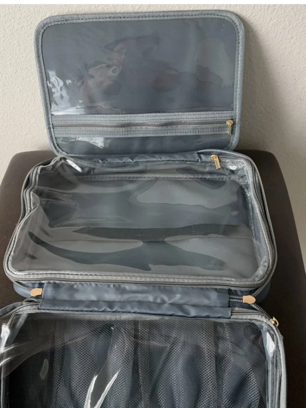 Improvements Beauty Travel Cosmetic/Toiletries Organizer Set of 2 Navy NWT